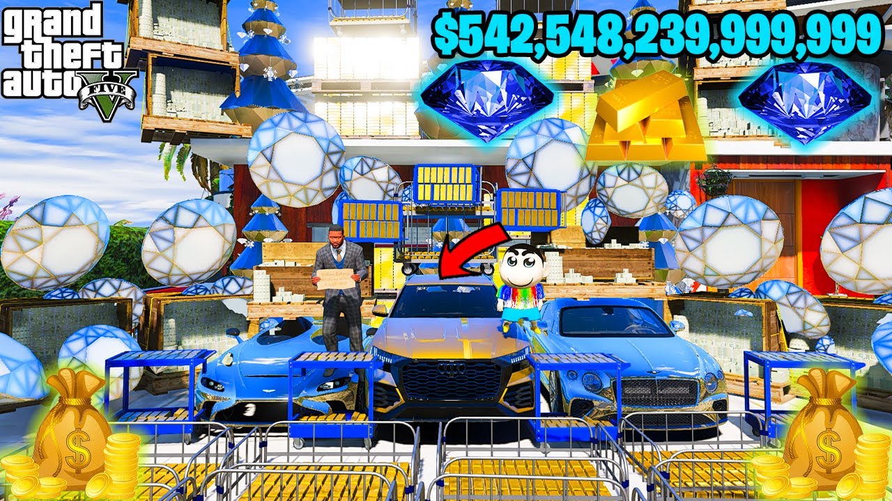 FRANKLIN TOUCH ANYTHING BECOME GOLD ll EVERYTHING IS FREE IN GTA5! HackerYatOP