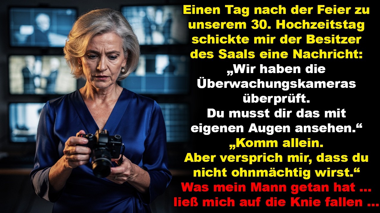 Nach 30 Ehejahren kam der Anruf: „Wir haben etwas auf den Kameras. Kommen Sie allein.“