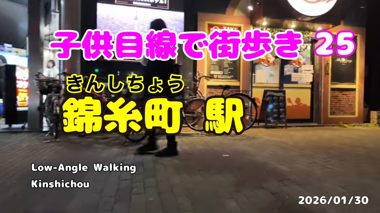 【4K】 #ローアングル  #25  #散歩　#錦糸町  #Low-Angle #Walking #kinshicho  2026/01/30