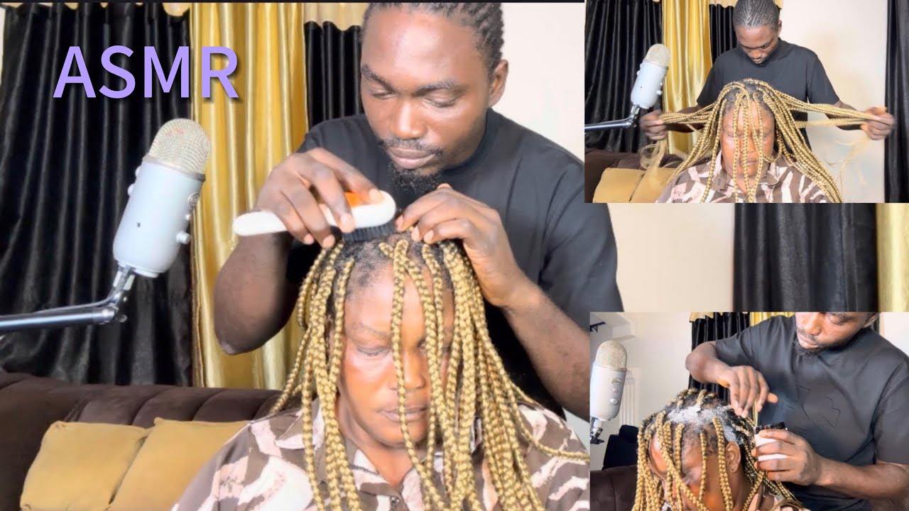 ASMR | Scalp Checking, Scratching, Nitpicking Scalp oiling, Braids scratching, Brushing, compilation
