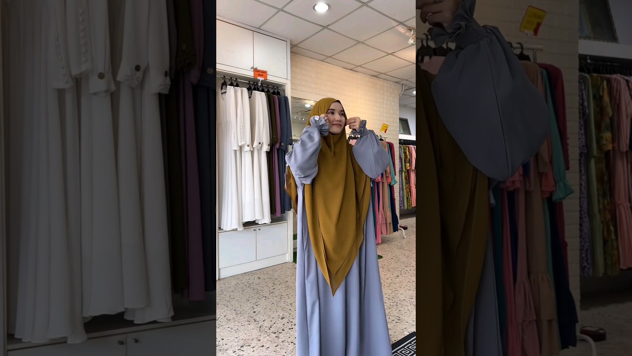 how to wear khimar||two layers khimar#youtubeshorts #trending#muslimah#shortvideo#abaya#abayablogger