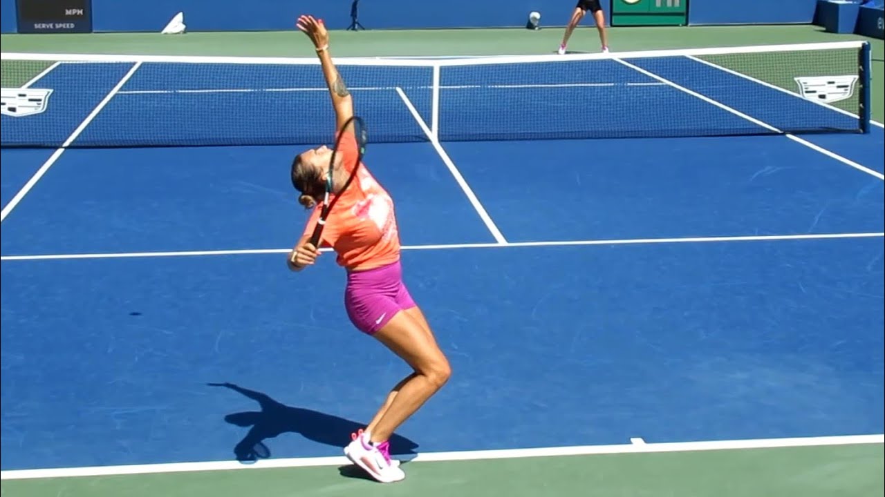 Aryna Sabalenka Serve Technique [Slow Motion]