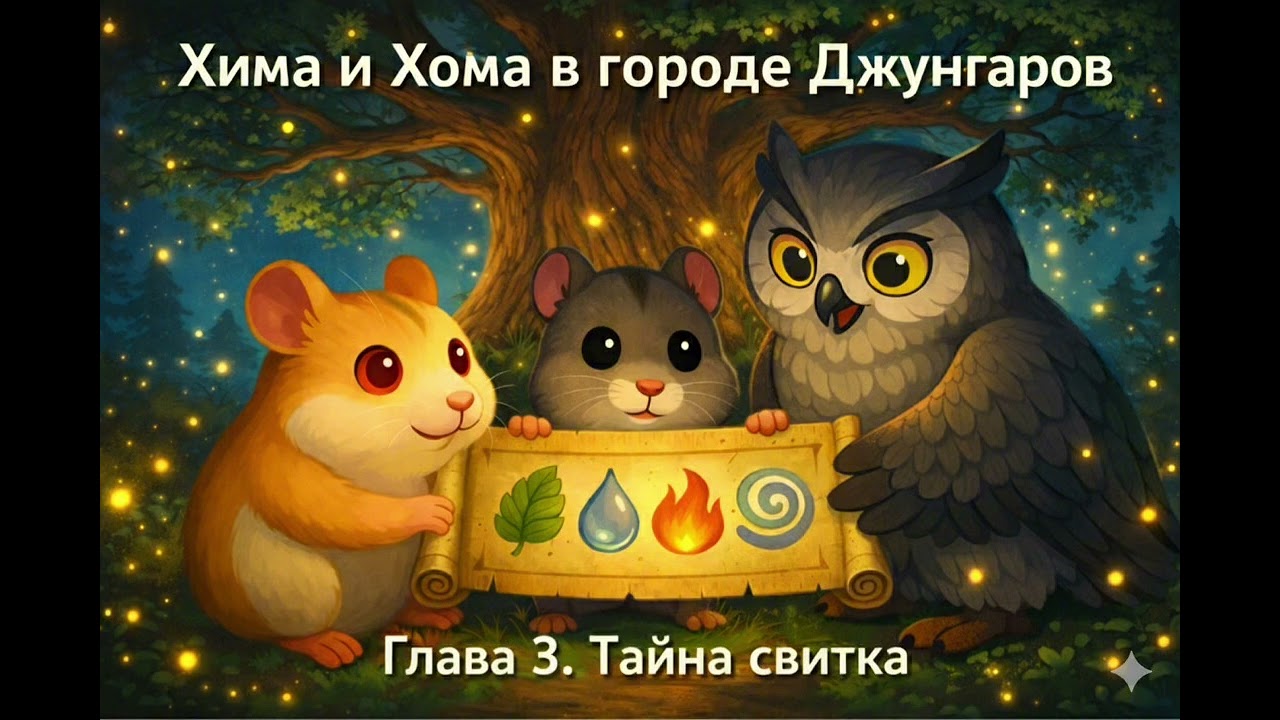 Хима и Хома в городе Джунгаров. 2 книга. Глава 3. Тайна свитка. Детская аудиосказка для сна