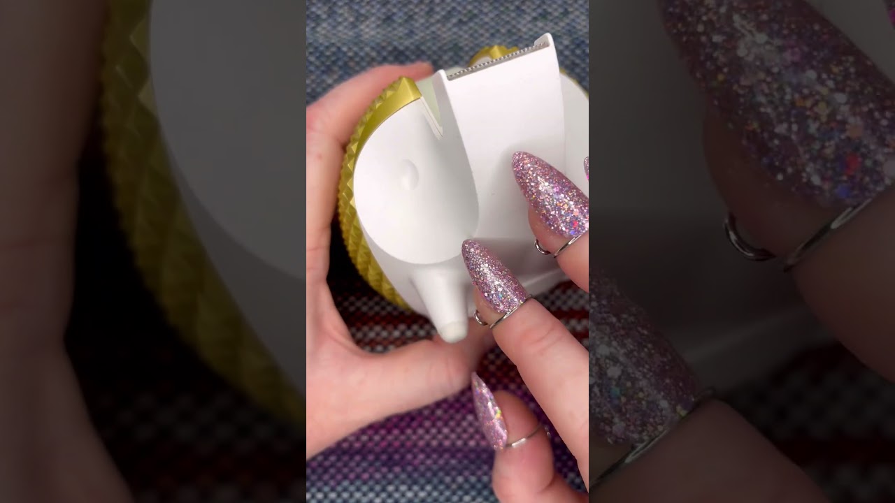 ASMR Long Nails Scratching on Tape Hedgehog - No Talking ASMR 