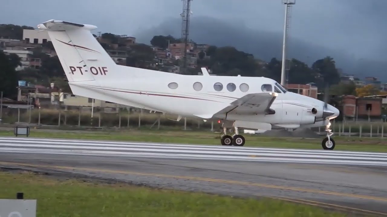Beechcraft King Air F90 Decolagem em Angra dos Reis RJ