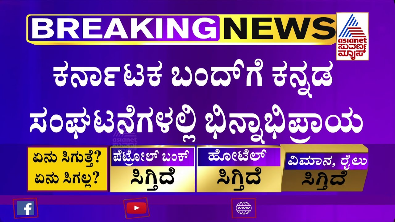 Differences Within Pro-Kannada Organisations Over Karnataka Bandh