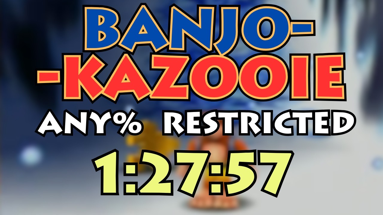 Banjo-Kazooie Any% Restricted Speedrun | PB = 1:27:57