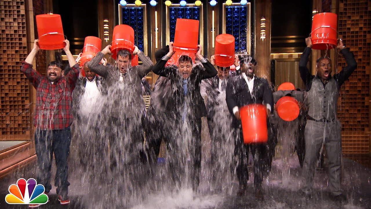 Rob Riggle, Horatio Sanz, Steve Higgins, The Roots, & Jimmy Take the ALS Ice Bucket Challenge