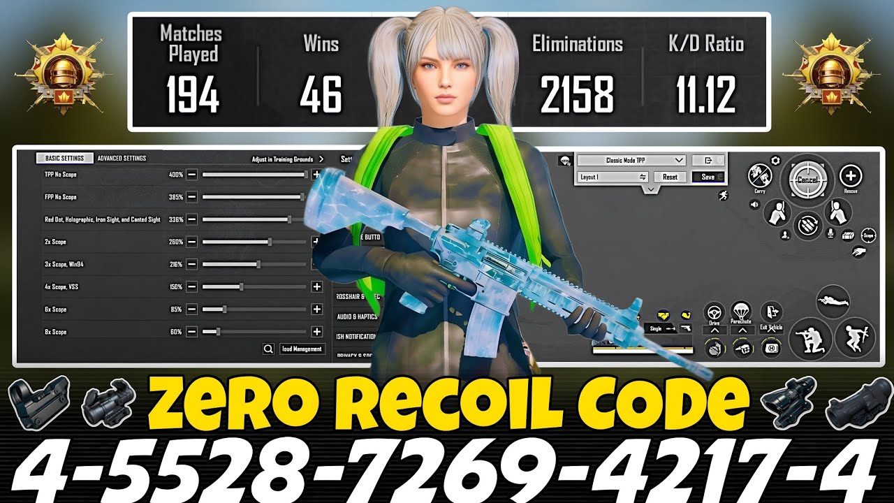 NEW UPDATE 4.3 CODE 🔥 PUBG MOBILE/BGMI SENSITIVITY SETTINGS 2026 | BEST SCOPE SENSITIVITY SETTINGS✅