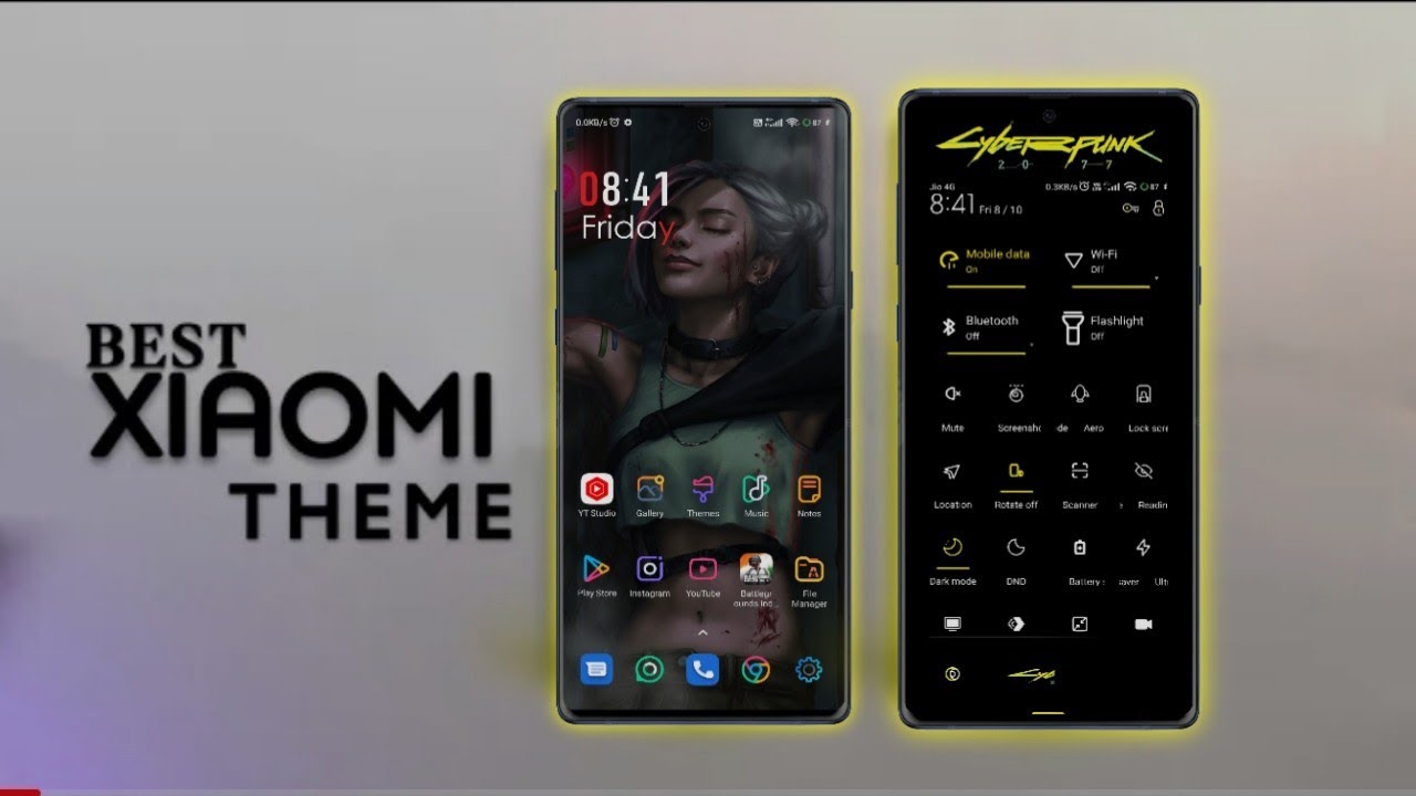 Xiaome Best Themes | Miui 12/12.5  | Dark Yellow Theme | Sidandrow
