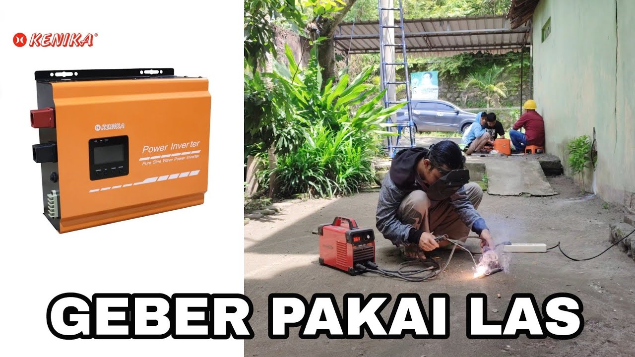 GEBER Inverter pakai mesin LAS‼️Vlog las pakai inverter