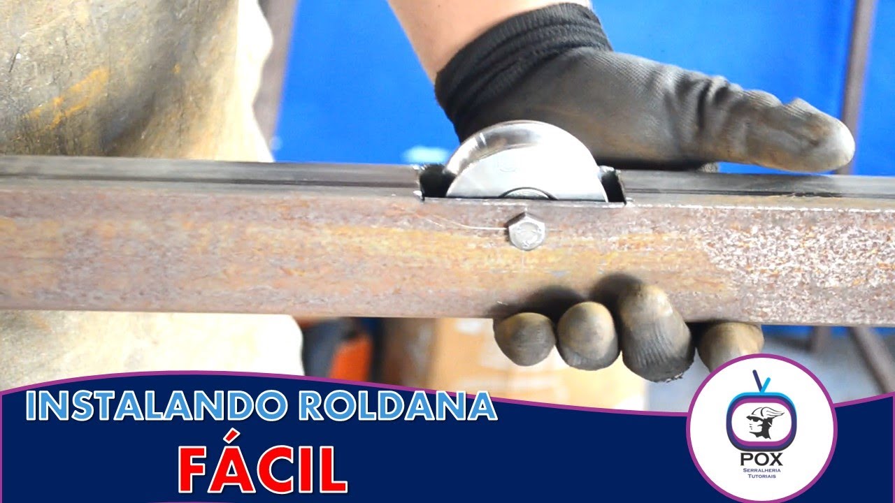 😱INCRÍVEL😱 COMO INSTALAR 💿ROLDANAS💿 EM PORTÃO DE METALON