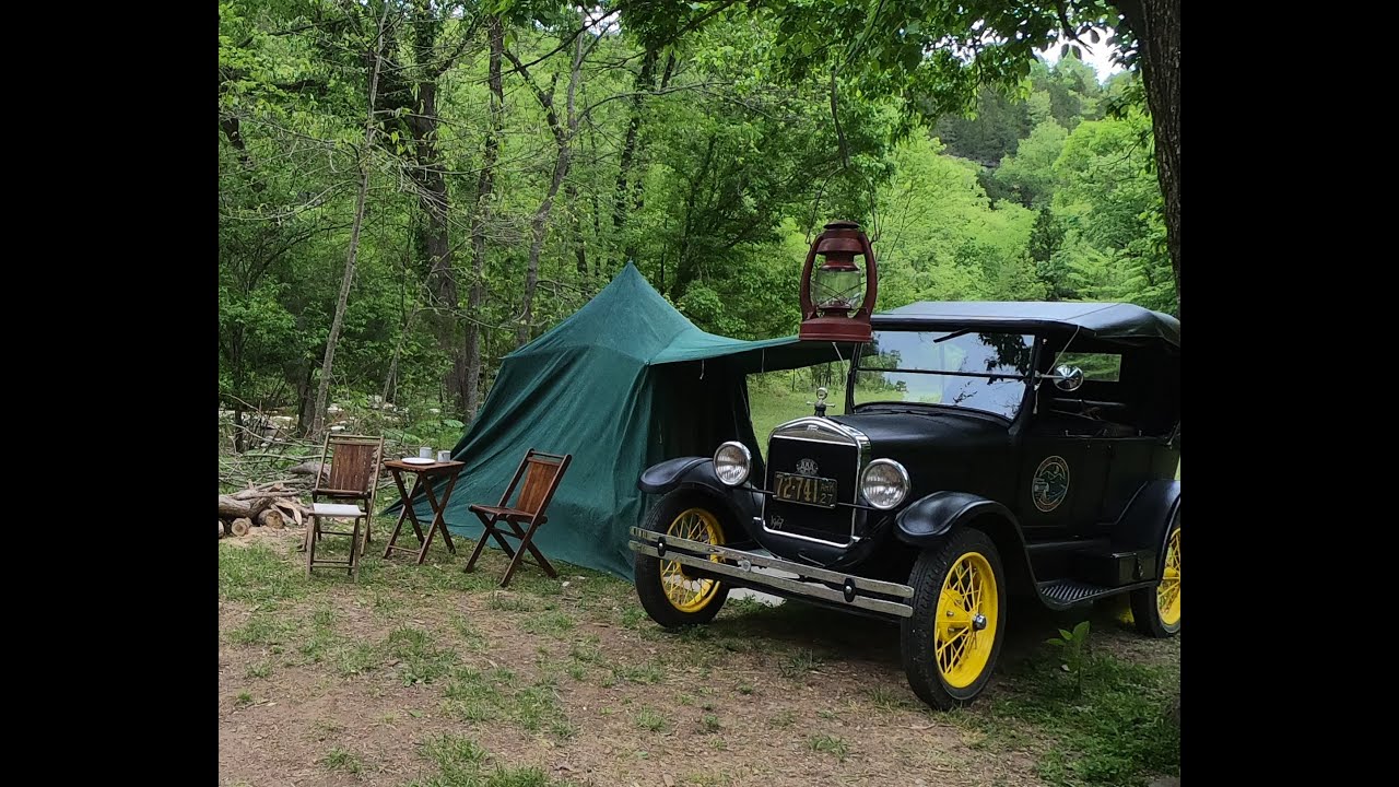 Model T Camping & exploring along the old Missouri and North Arkansas RR