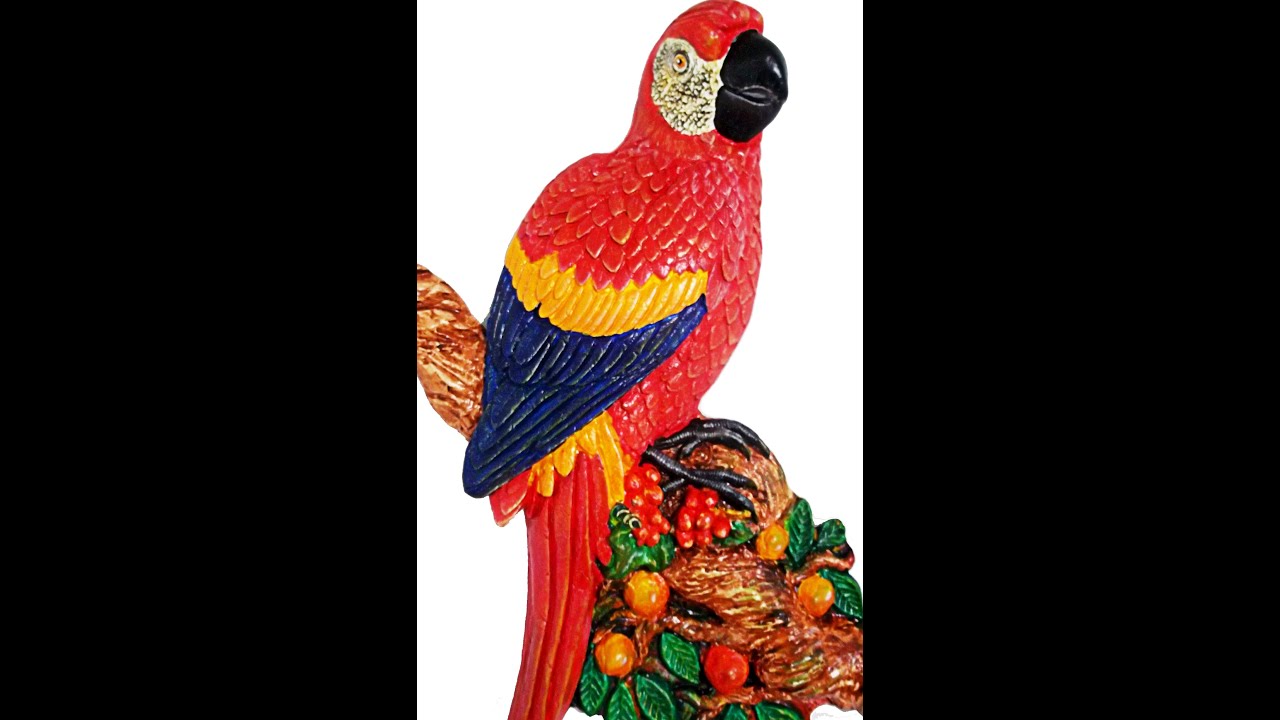 Como pintar una Guacamaya en ceramica