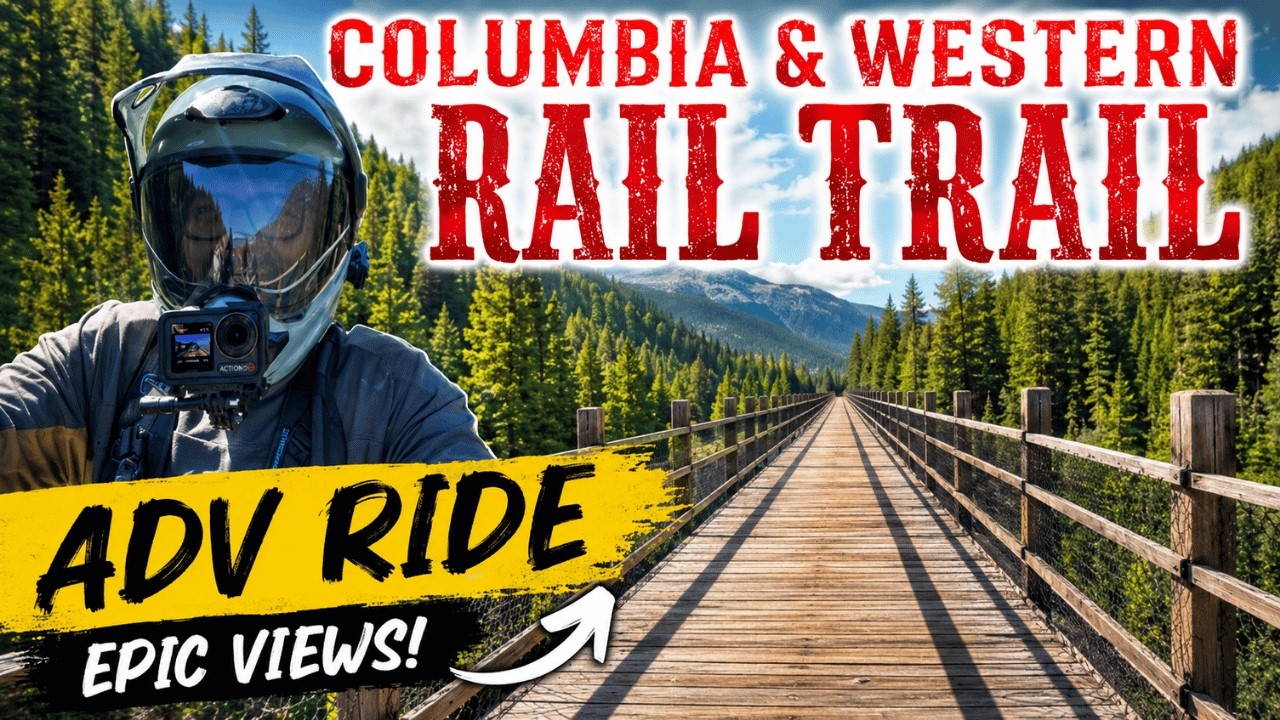 Поездка по железнодорожной трассе Columbia & Western Rail Trail в Британской Колумбии | От озера ...