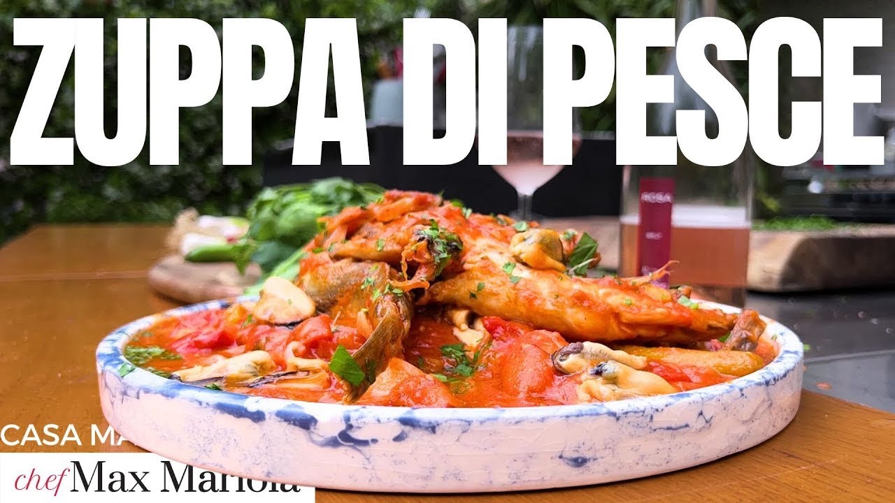 ZUPPA DI PESCE Veloce, GOLOSA ed Economica con Pane Tostato Croccante - Ricetta di Chef Max Mariola
