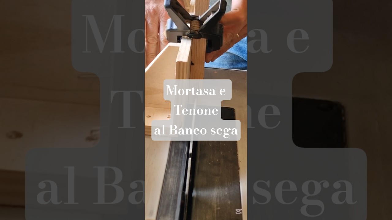 Realizzare mortasa e tenone al banco sega #mortasaetenone #falegnameria #tutorial #sportellilegno