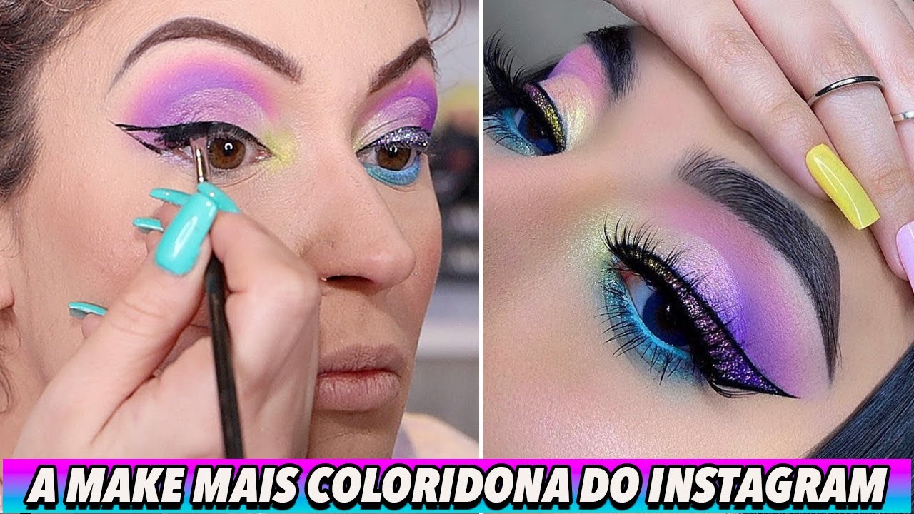 TENTEI IMITAR A MAKE N&Iacute;VEL HARD DA GRINGA! Duda Fernandes