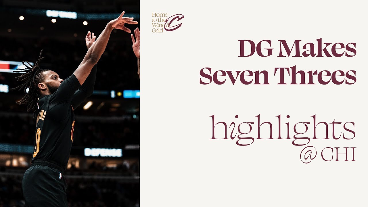 Darius Garland Makes Seven Threes | Cavs at Bulls | 2.28.2024