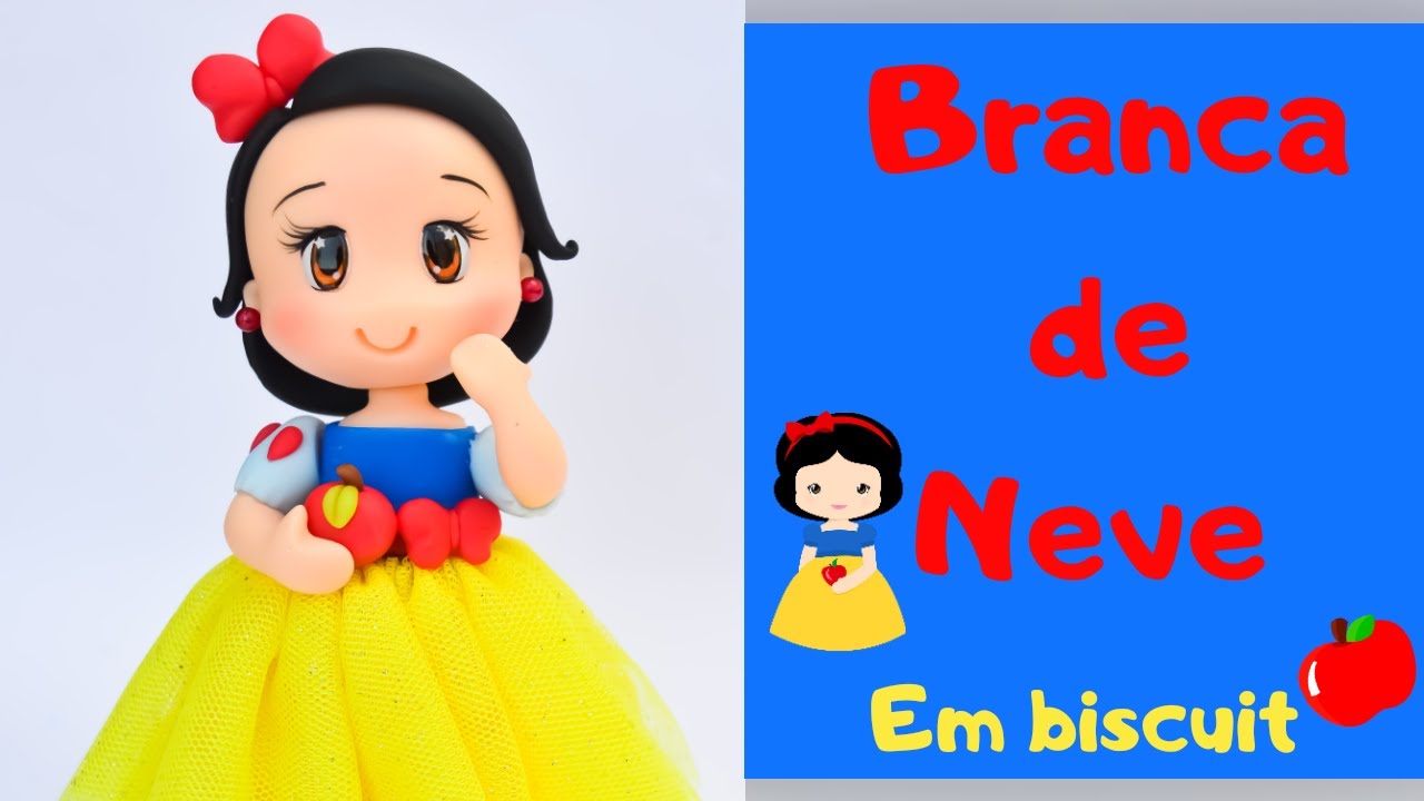 Branca de Neve em Biscuit (sem molde)