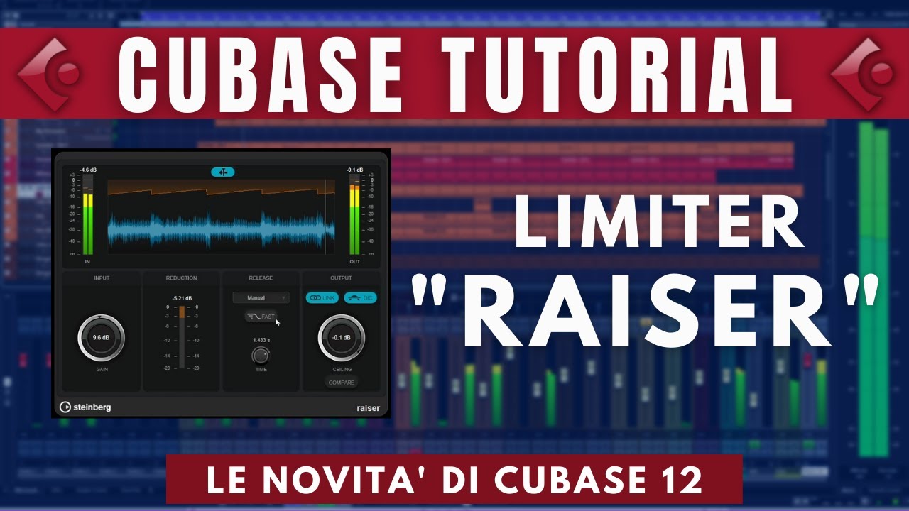 Cubase 12 - RAISER Limiter per Mastering (LUFS e Truepeak)
