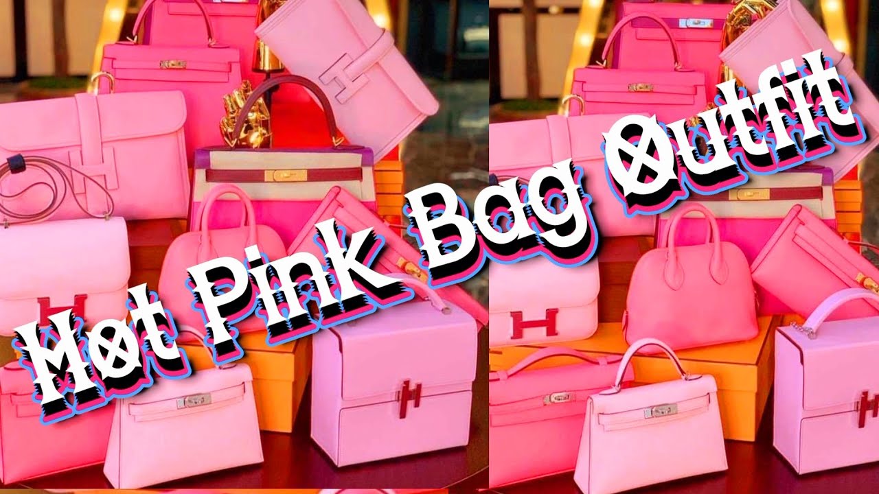 Women's Beautiful Hot Pink Bag Outfit Design Ideas 💥👝👛