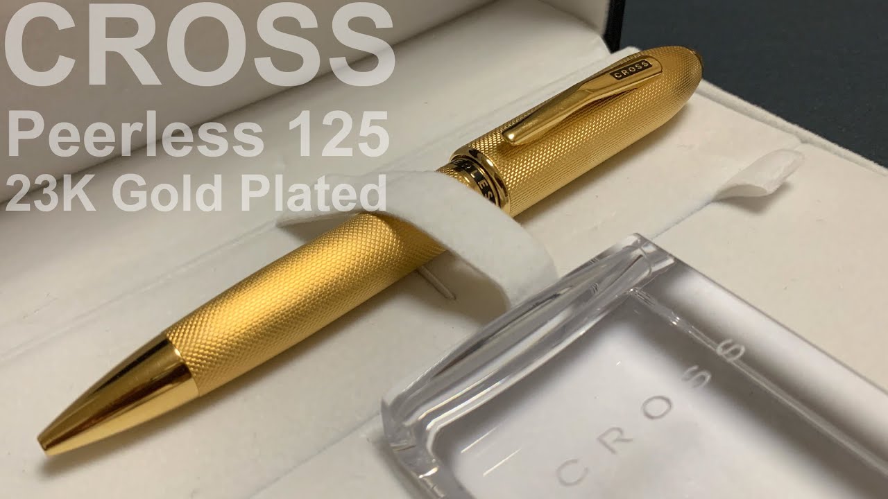 Cross Peerless 125 23K Gold Plated｜CROSSピアレス125 23金ゴールドプレート ボールペン