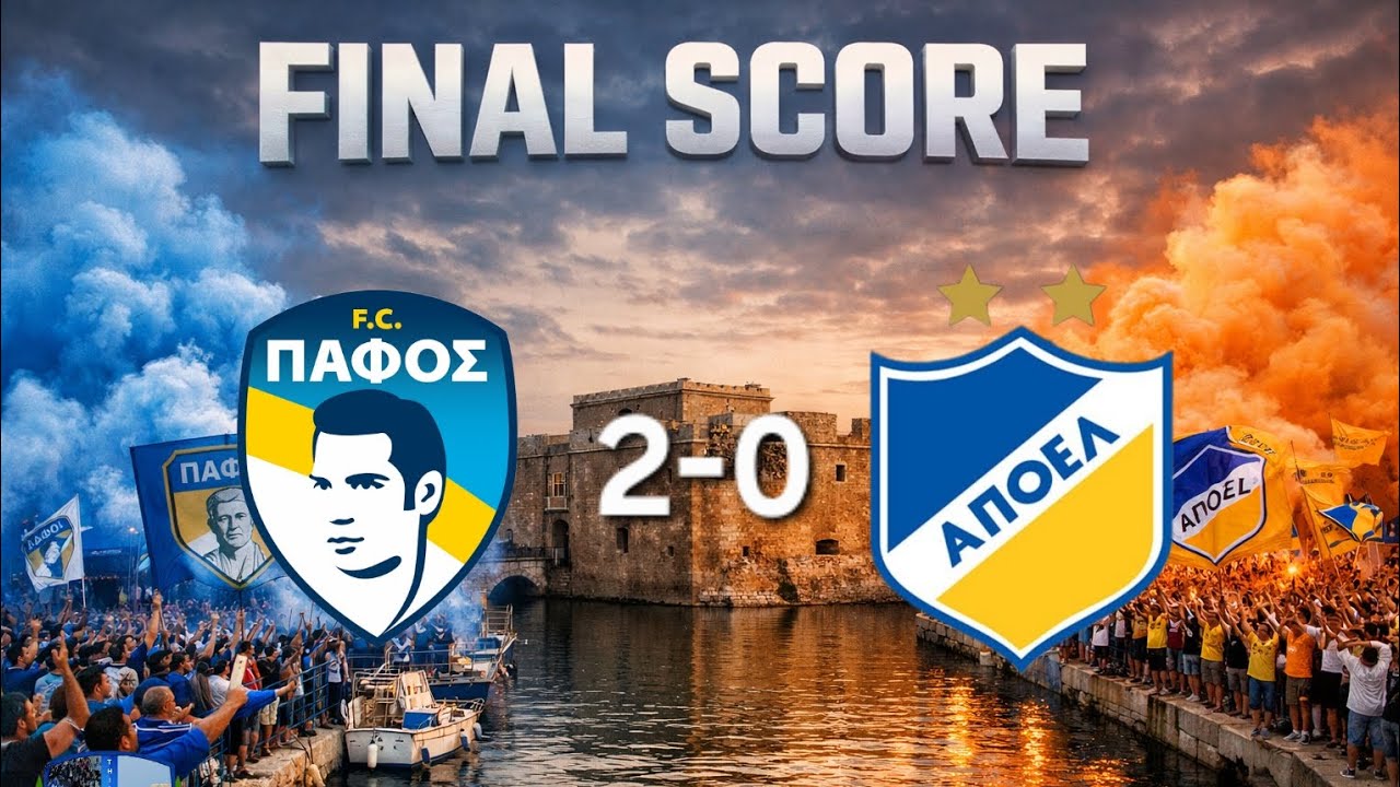 PAFOS FC 2-0 APEOL MASSIVE WIN FANS GO WILD AS WE TAKE THE LEAD FAN MATCH REACTION 