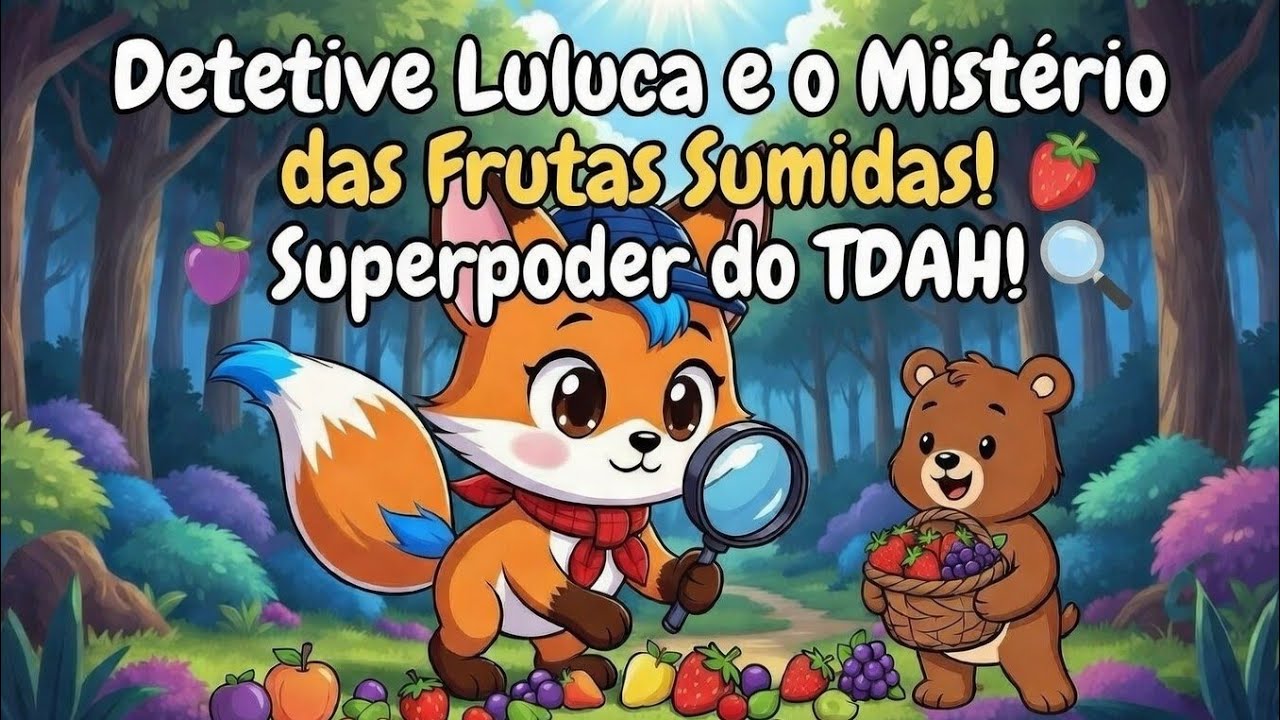 Detetive Luluca e o Mistério das Frutas Perdidas! 🍓🍇 Superpoder do TDAH! 🔍