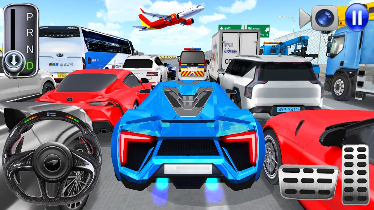 Today my new maclarin supercar stuck in road traffic- 3d car driving class 2026 - android car games 