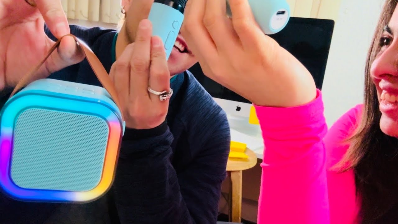 Probamos Cantando Mini Bocina Karaoke Review completo! Es muy Divertida! Y Con muchos Efectos de Voz