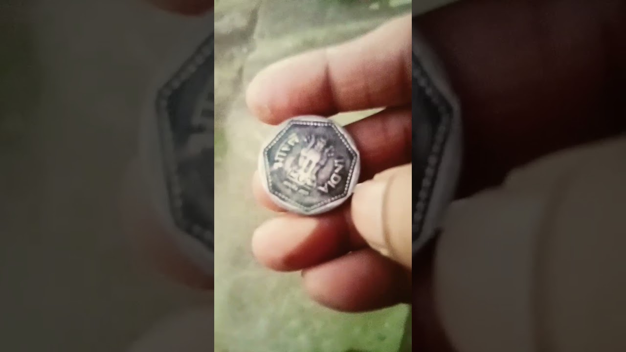 kimati coin rs 1 metal copper nikal San 1983 Hyderabad mint