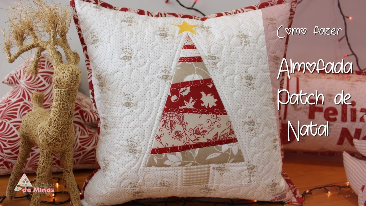 ALMOFADA PATCH DE NATAL | Pontinhos de Minas | Renata von Randow