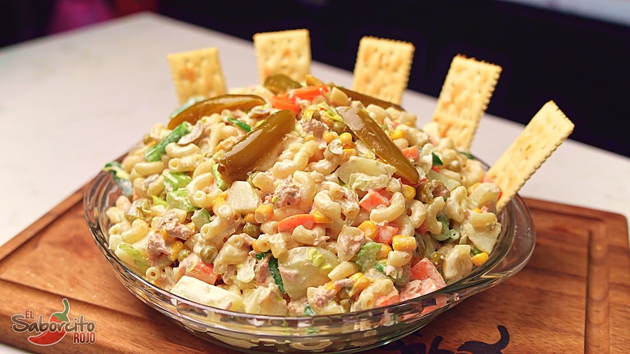 Ensalada de Coditos con Atún y Mayonesa Casera - 
