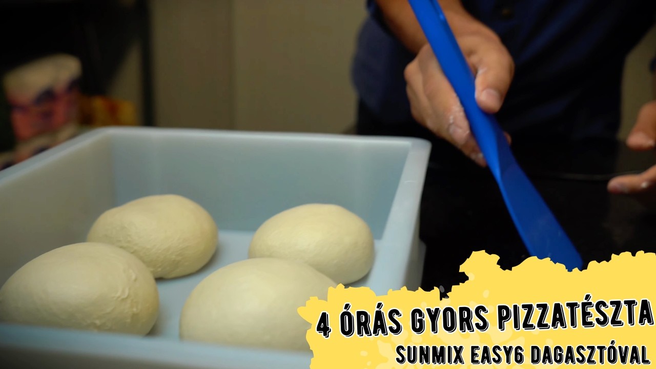 Gyors pizza recept és tésztavezetés - 4 órás tészta, pár apró trükkel - Sunmix Easy6-tal dagasztva