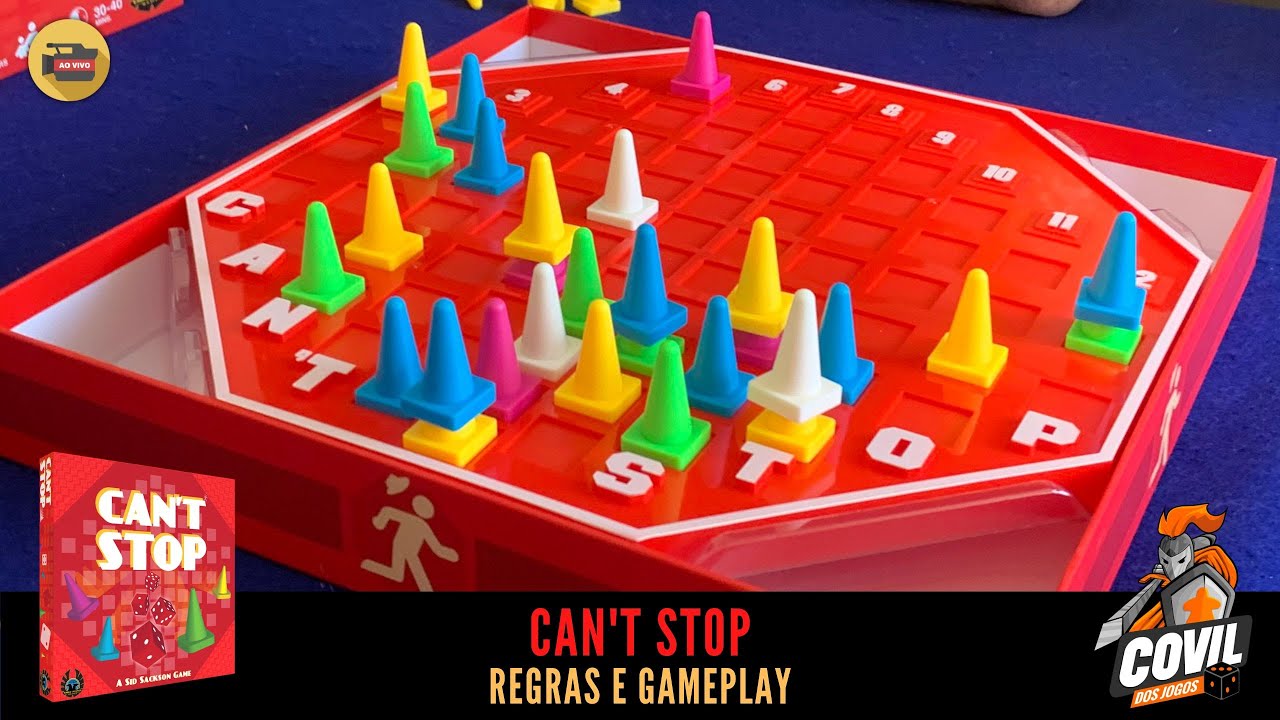 Can't Stop -  Regras  e Gameplay Ao Vivo