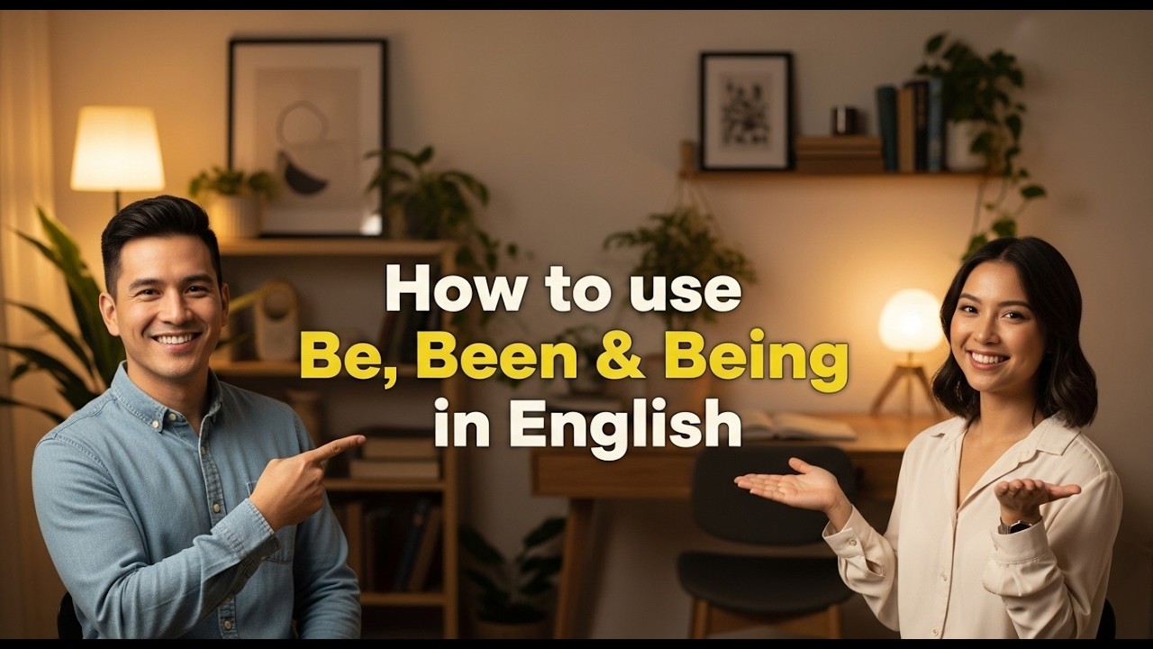 Learn How to Use BE, BEEN and BEING in English | Easy English Conversation for Beginners A1-B2