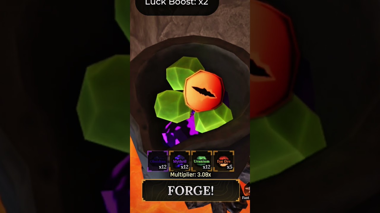 Forging the best armor in The Forge #roblox #theforge #viral #shorts
