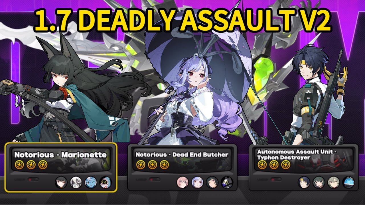 [1.7] NEW Deadly Assault MAX 9 Stars V2 | M0S1 Miyabi x M0 Vivian x M0 Harumasa | Zenless Zone Zero