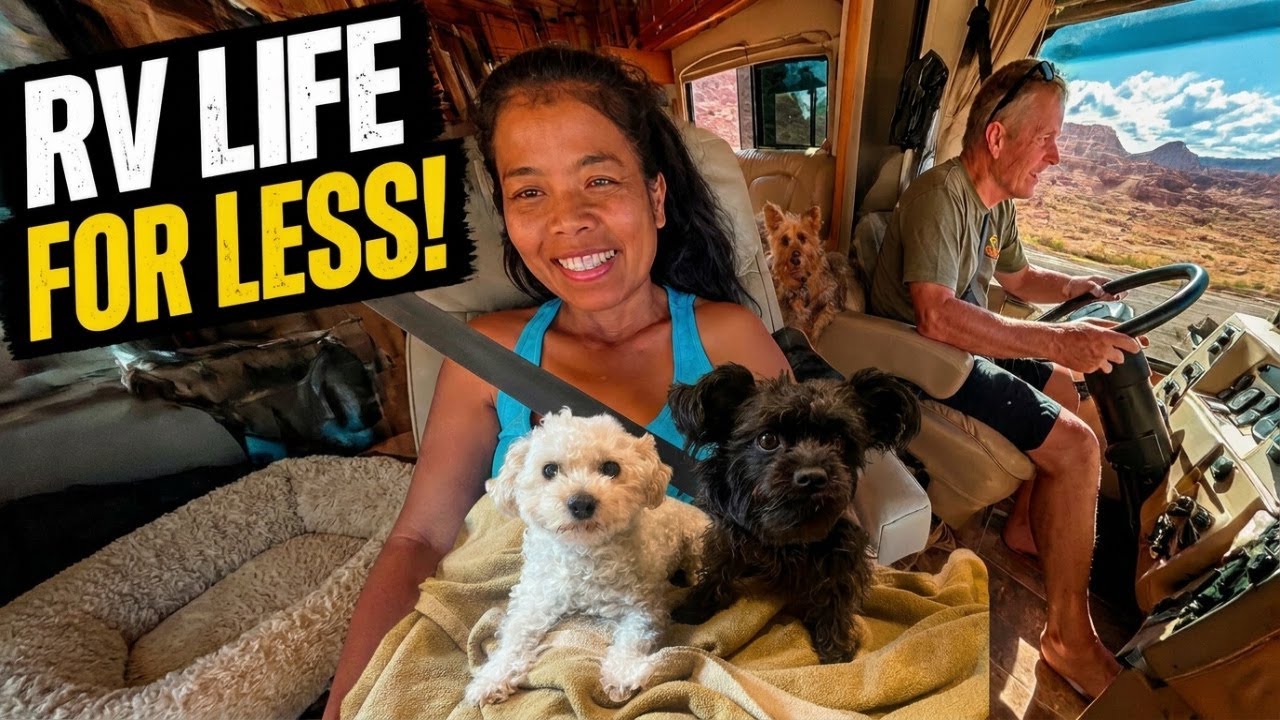 Retired Couple Travels the Country in RV with Their Dogs for CHEAP