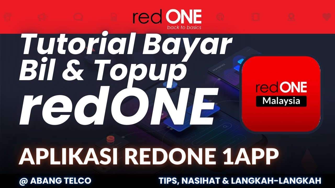 Cara Bayar Bil Bulanan Topup Kredit redONE - Aplikasi