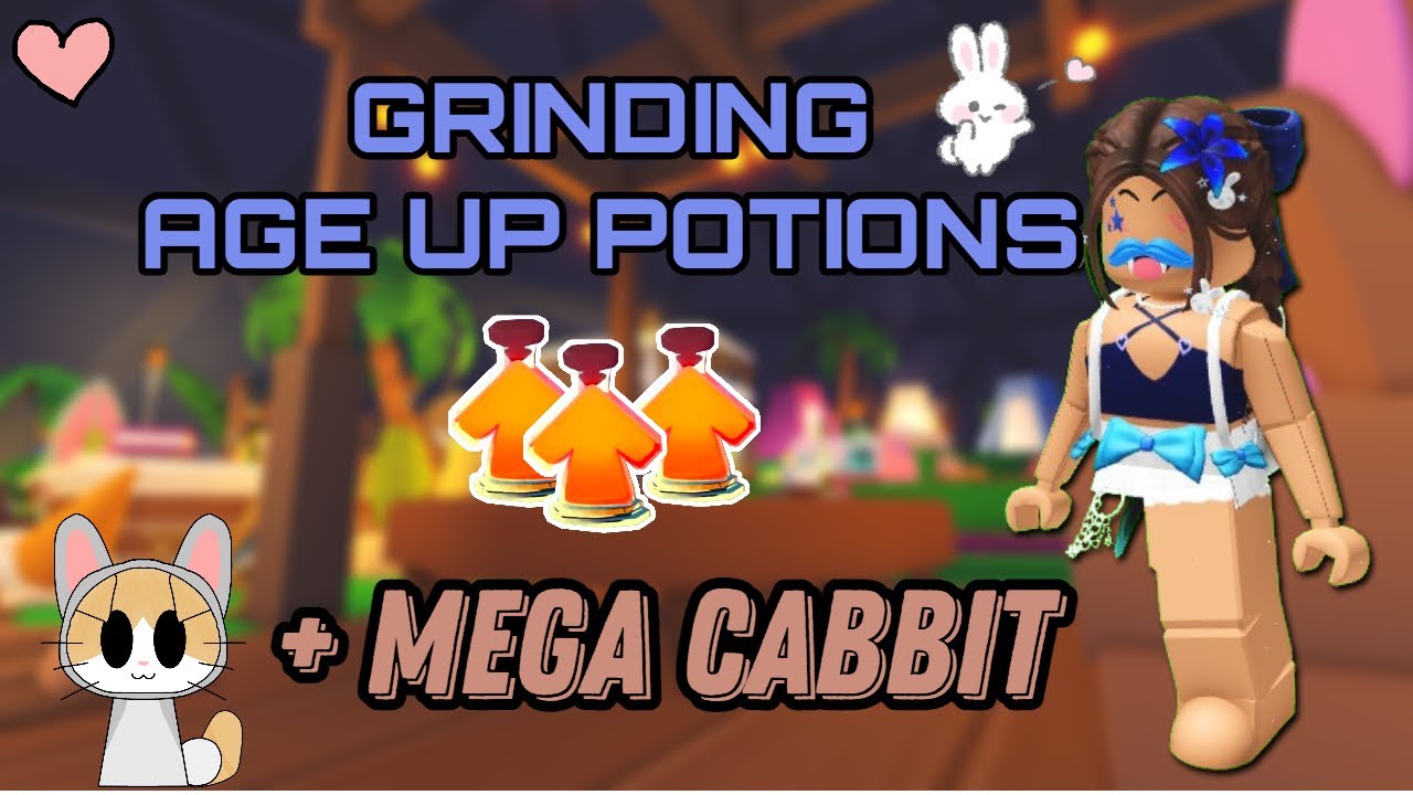 Grinding Age Up Potions + Making Mega No Potion Cabbit I Roblox Adopt Me - #adoptme #adoptmeroblox