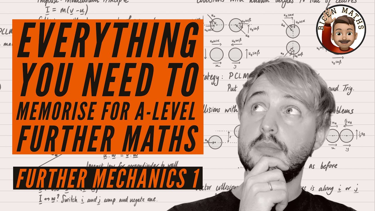 Everything you NEED to memorise for A-Level Further Maths • Part 3: Further Mechanics 1 (FM1) 💡