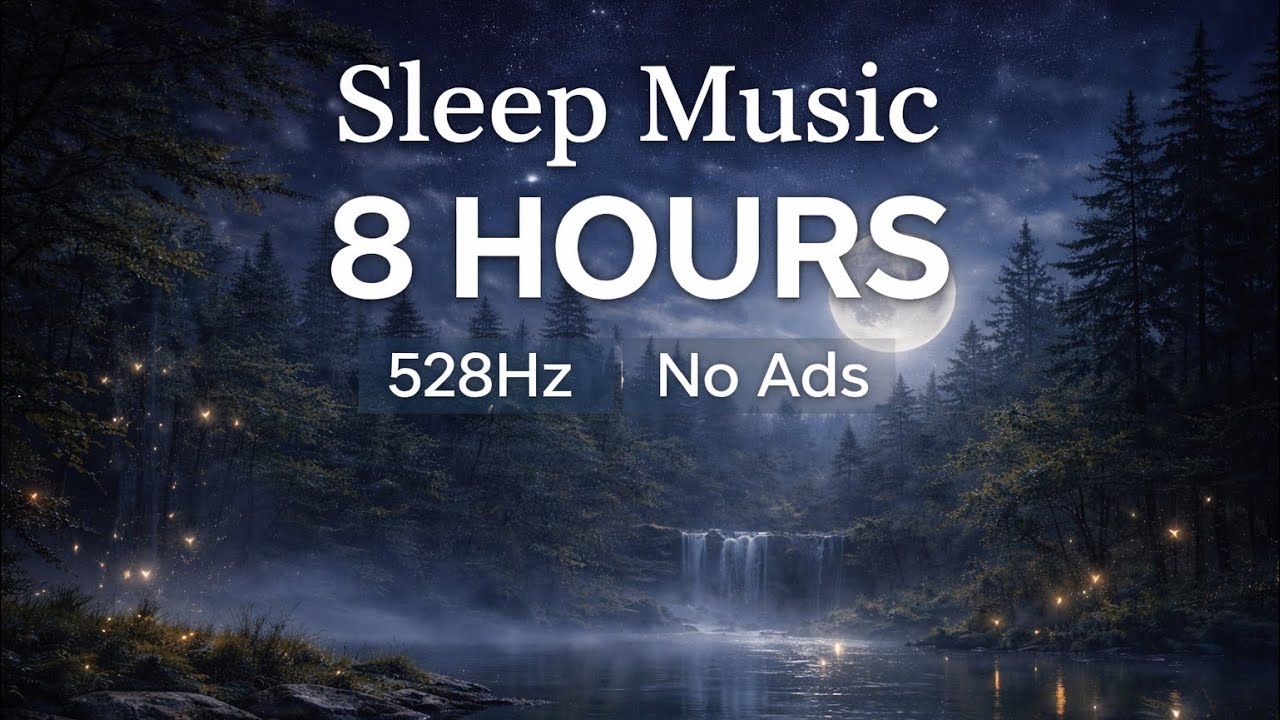 8 Hours Sleep Music 528Hz | Deep Healing & Relaxation | Stress Relief | No Ads