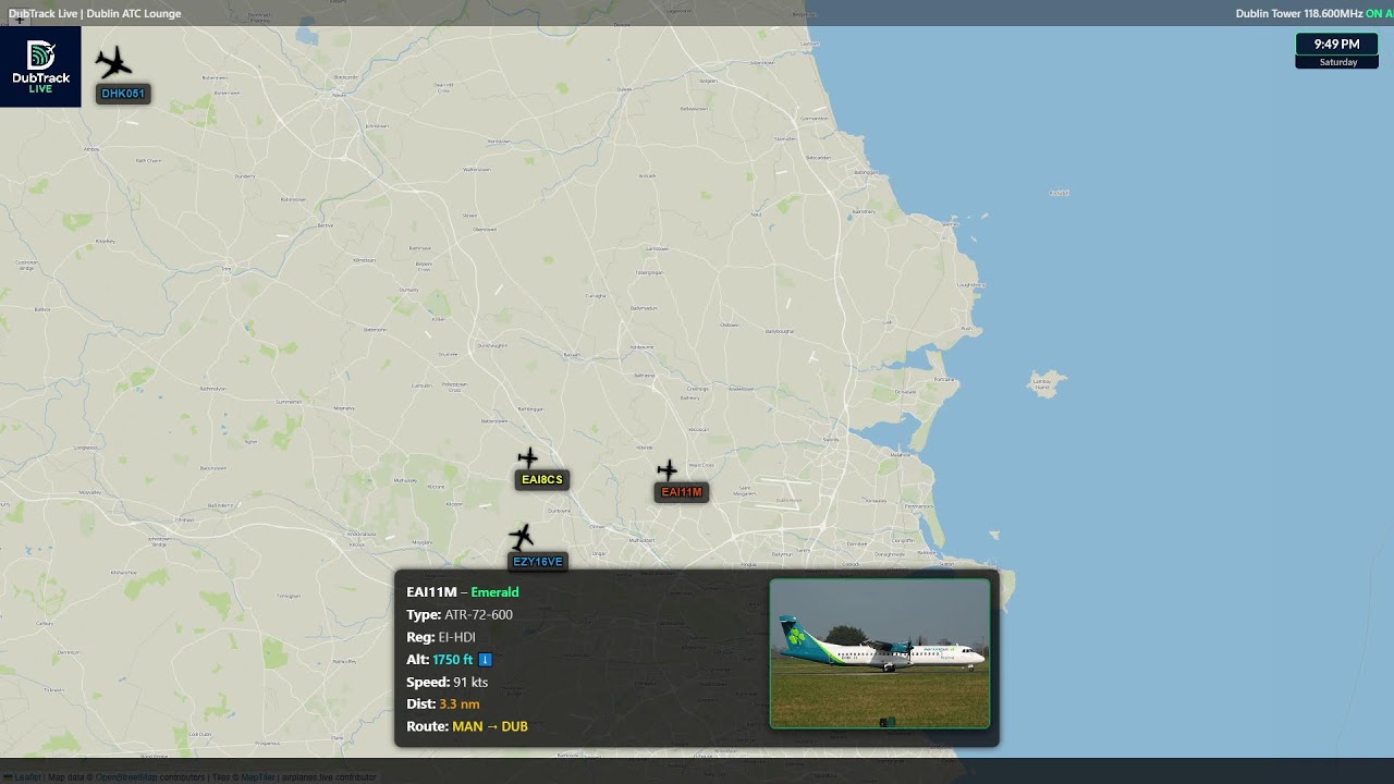 🔴 Windy Dublin Airport Live ATC & Aircraft Tracking | Real-Time Arrivals & Radar Feed