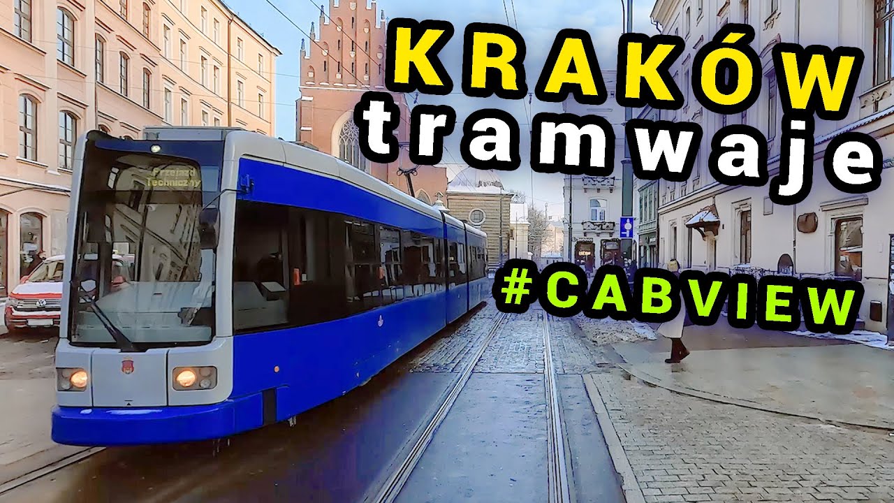 LINIE TRAMWAJOWE NR 1 / 10 / 16 / 18 / 22 / 72 🚋 KRAKÓW ZIMA #cabview #krakow #polska #tramwaj