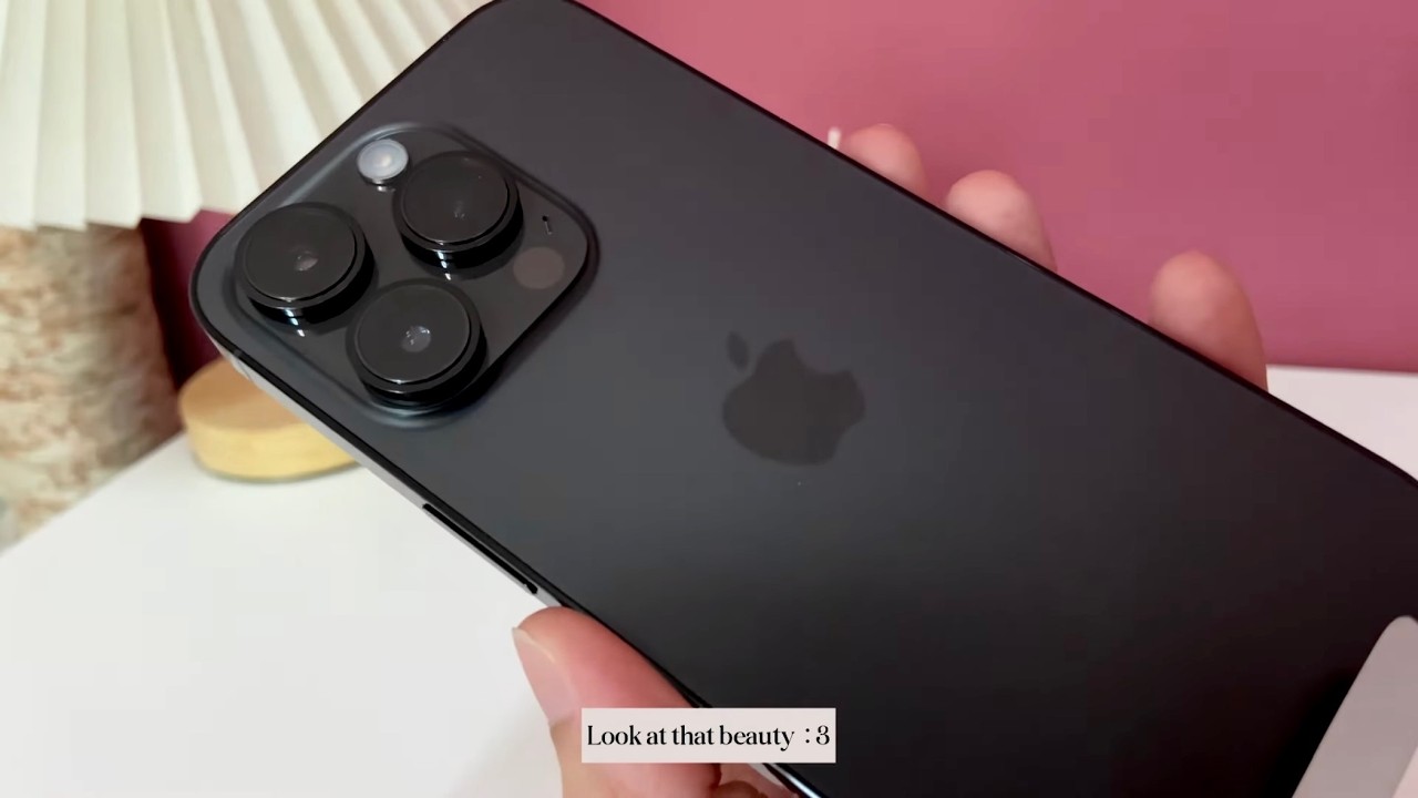 iphone 14 pro space black unboxing 𐔌՞. .՞𐦯
