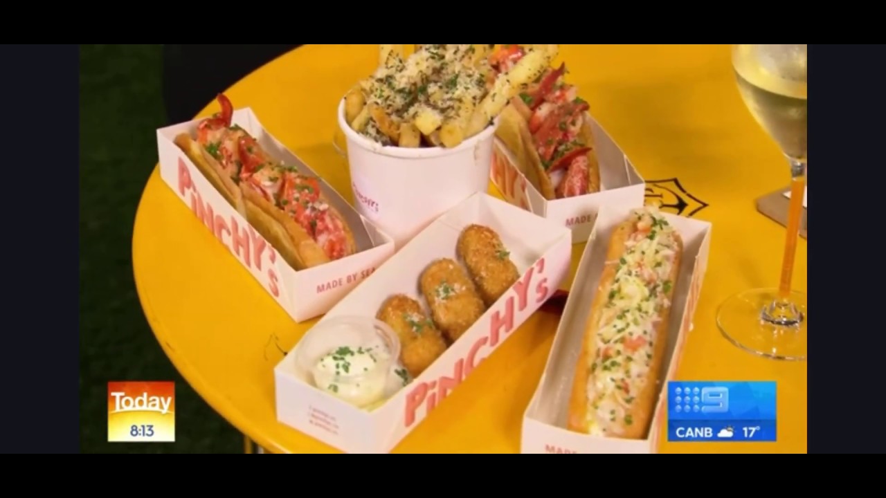 Pinchy's Lobster Rolls featured on Channel 9