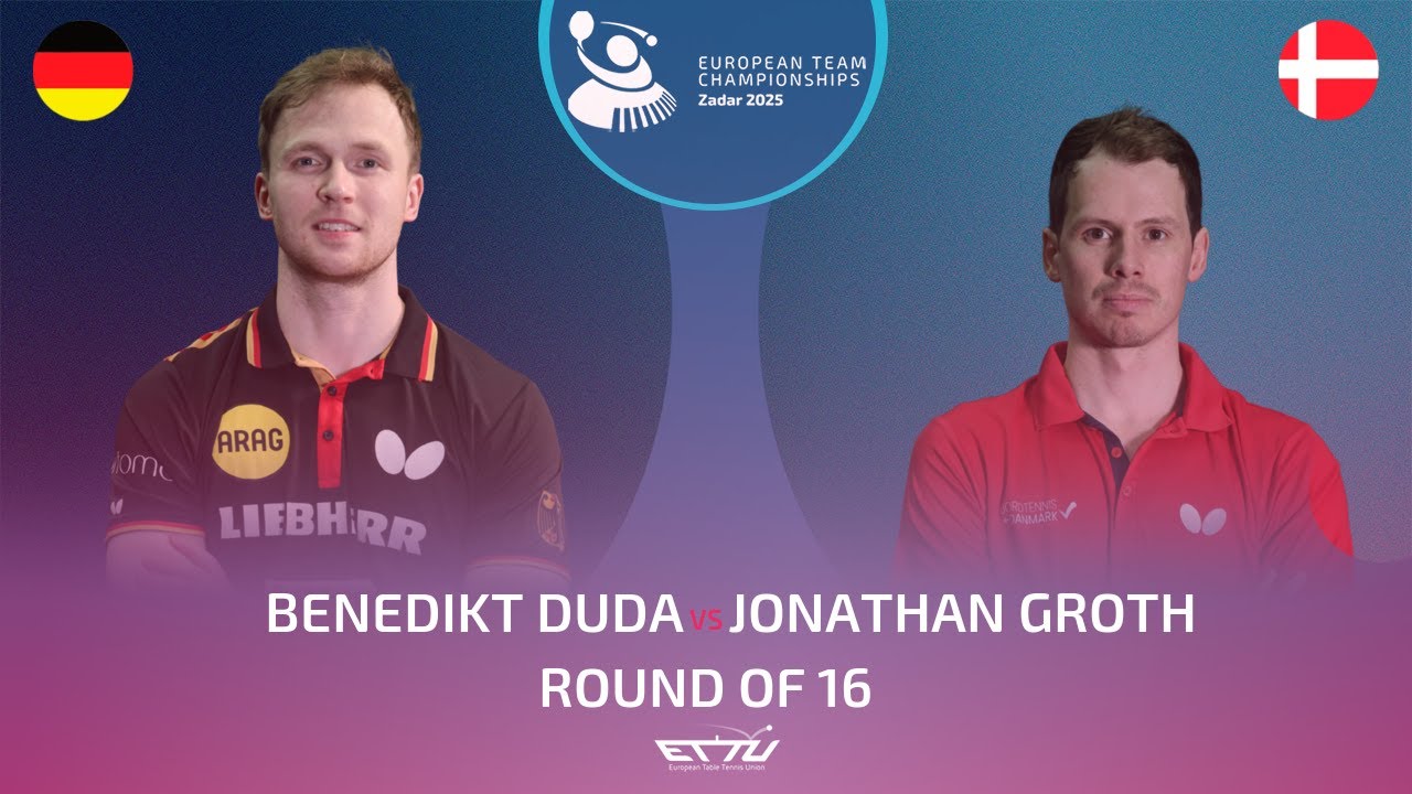 BENEDIKT DUDA (GER) vs JONATHAN GROTH (DEN) | European Championships - Round of 16 | Highlights