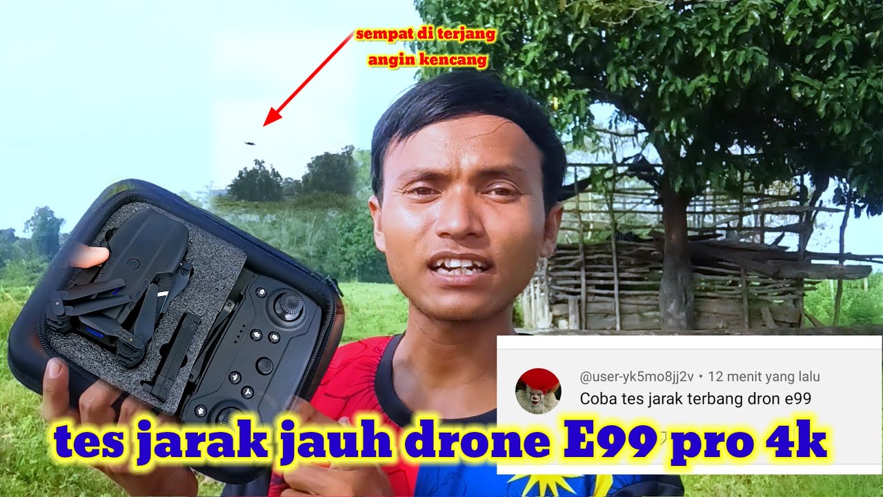 TES JARAK JAUH DRONE E99 PRO 4K | arrie CHANNEL